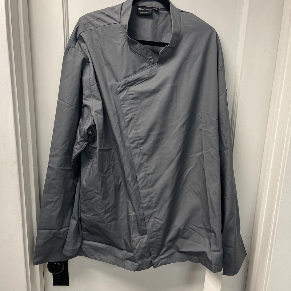 Chef Works Gray Unisex Chef Jacket 2XL New